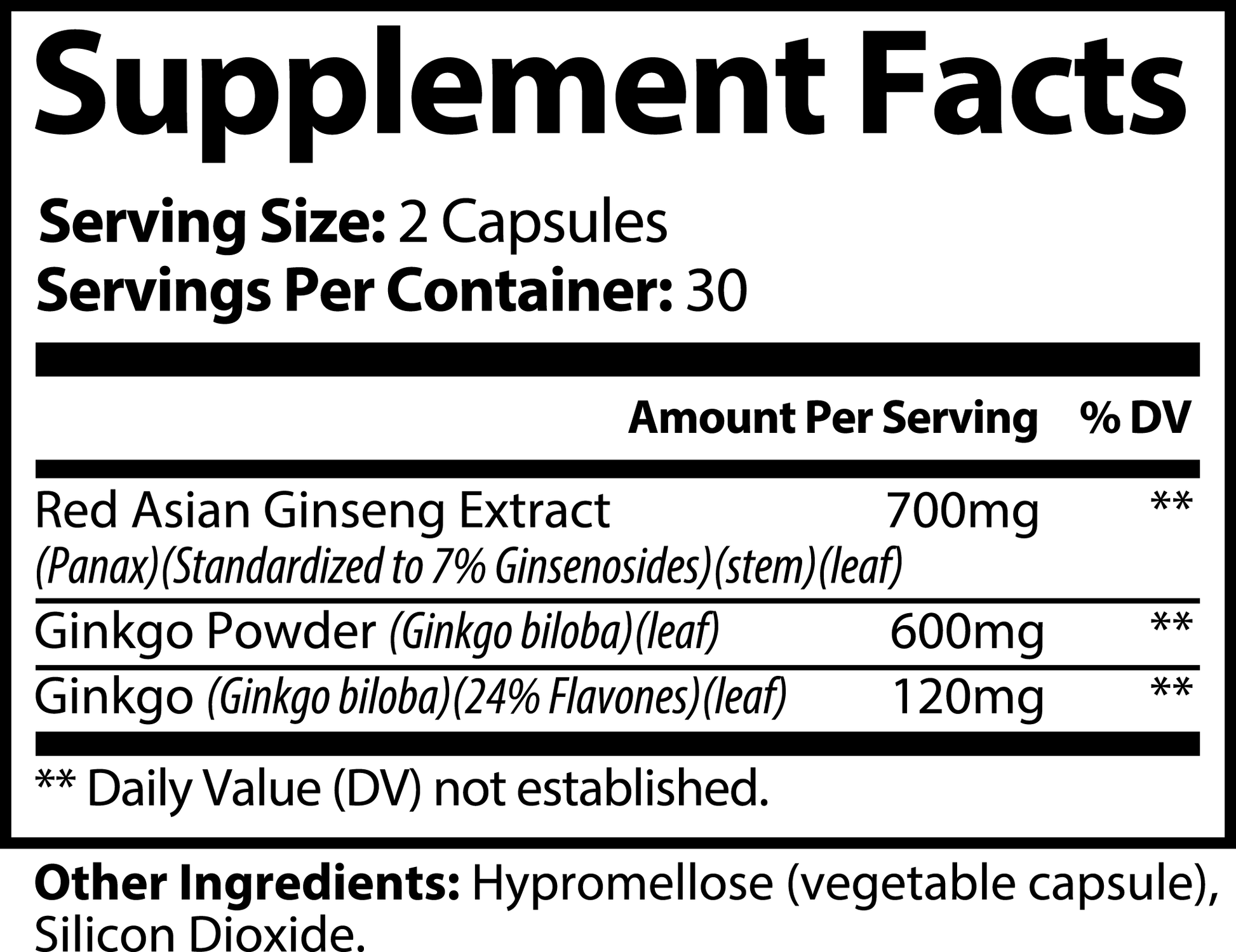 Ginkgo Biloba + Panax Ginseng